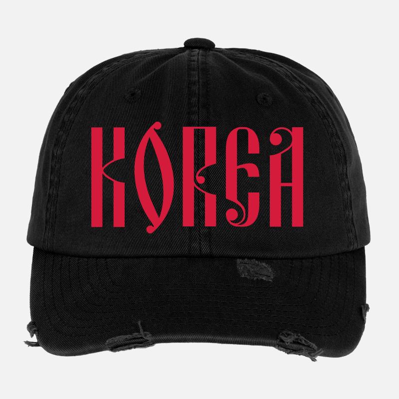 CORÉE Casquette vintage effet usé Flexfit