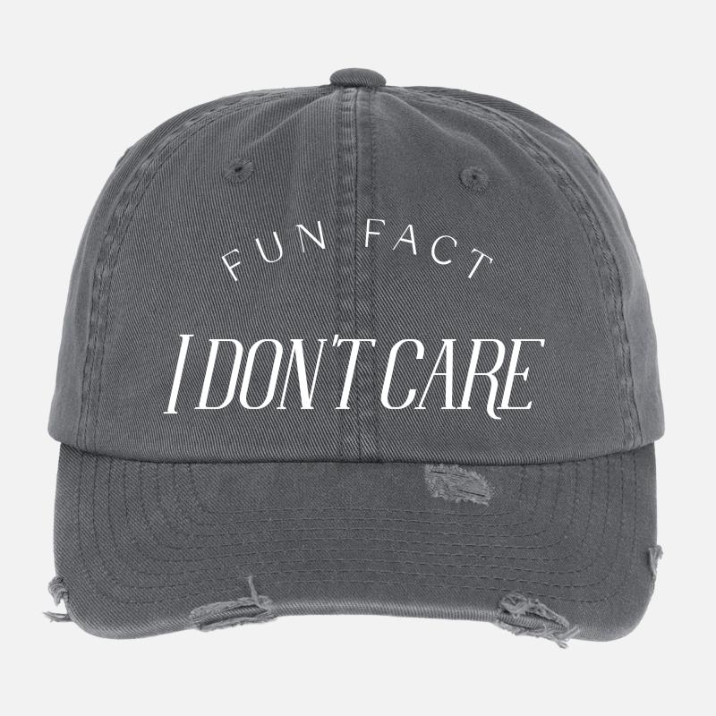 Fun Fact, I don't care Flexfit Vintage Destroyed Cap