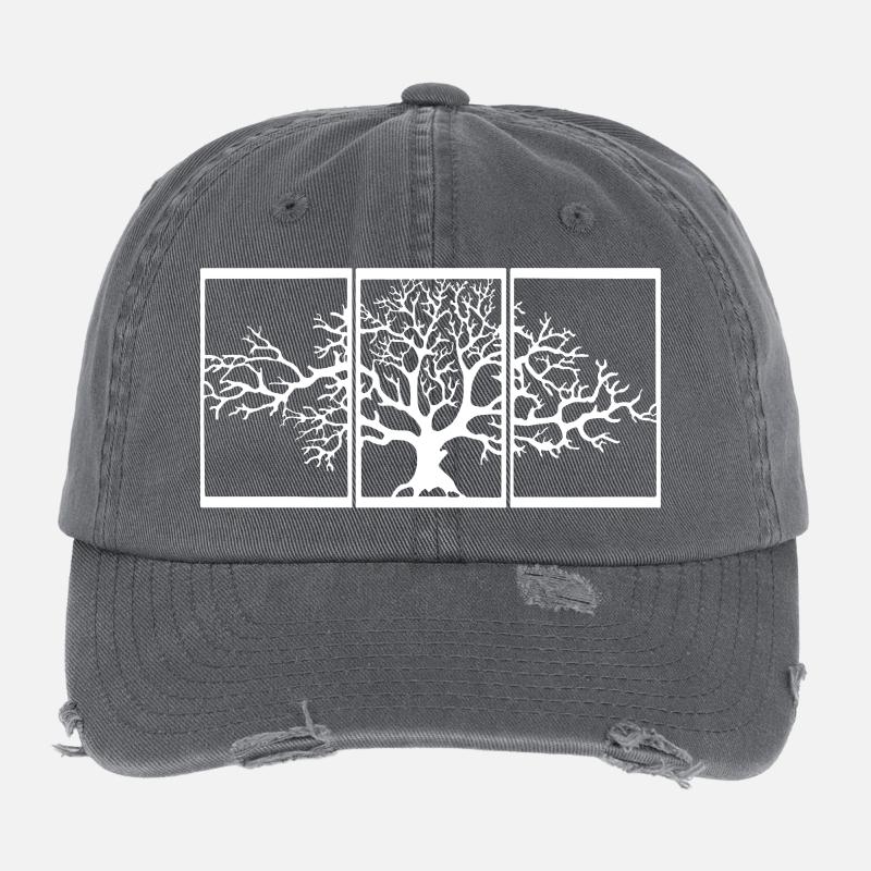 Naturansicht (weiß) Flexfit Vintage Destroyed Cap