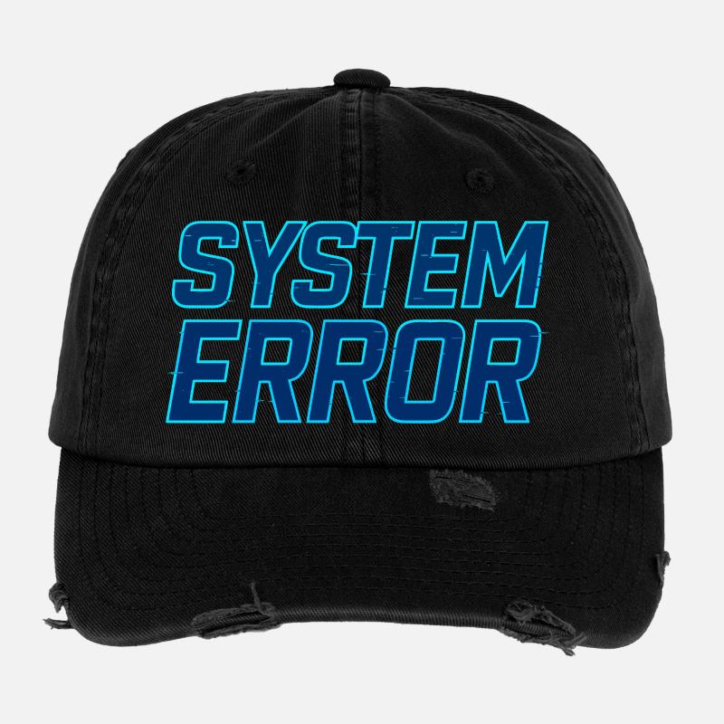 Systemfehler Glitch Design Flexfit Vintage Destroyed Cap