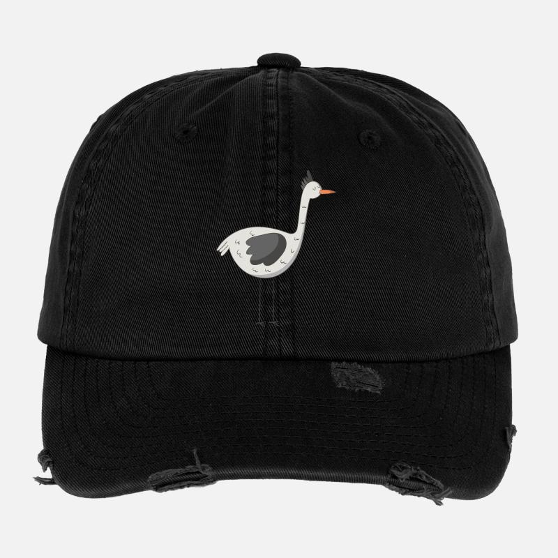 Oiseau Casquette vintage effet usé Flexfit