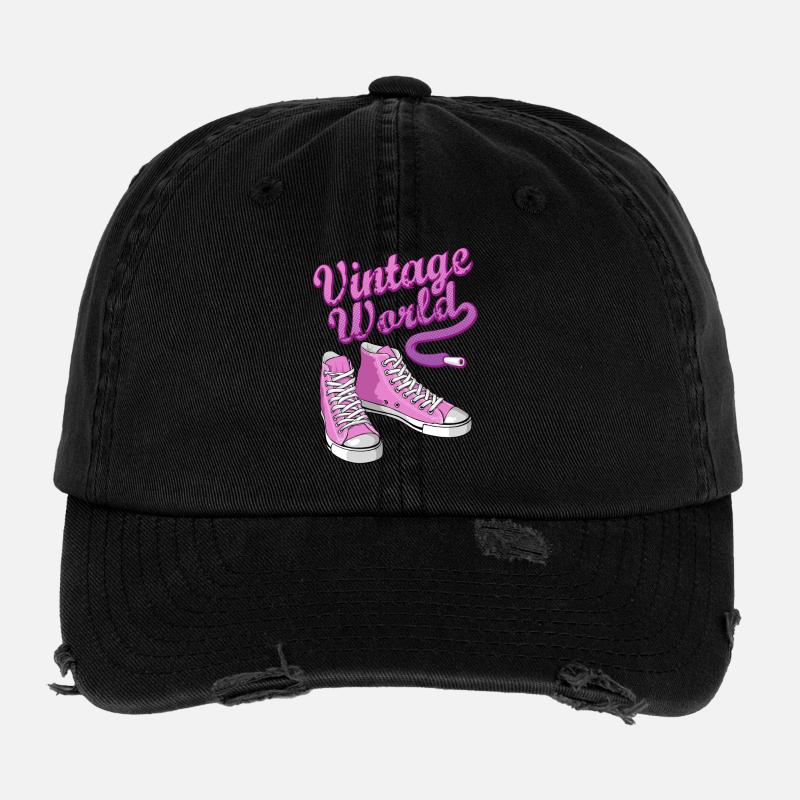 Pink vintage sneakers Flexfit Vintage Destroyed Cap
