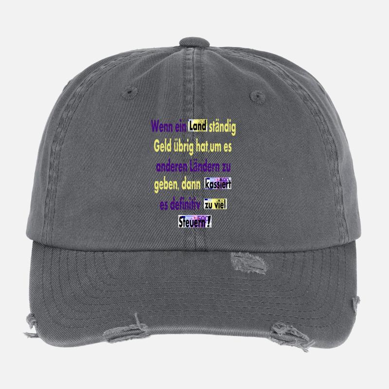 Zu viele Steuern Flexfit Vintage Destroyed Cap