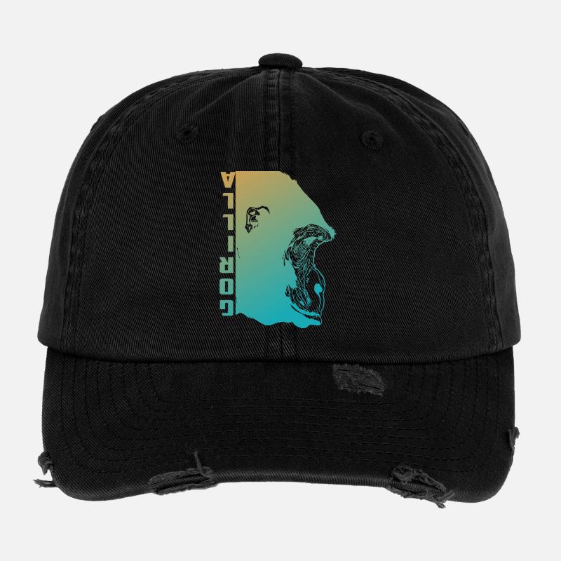 Gorilla Face Flexfit Vintage Destroyed Cap