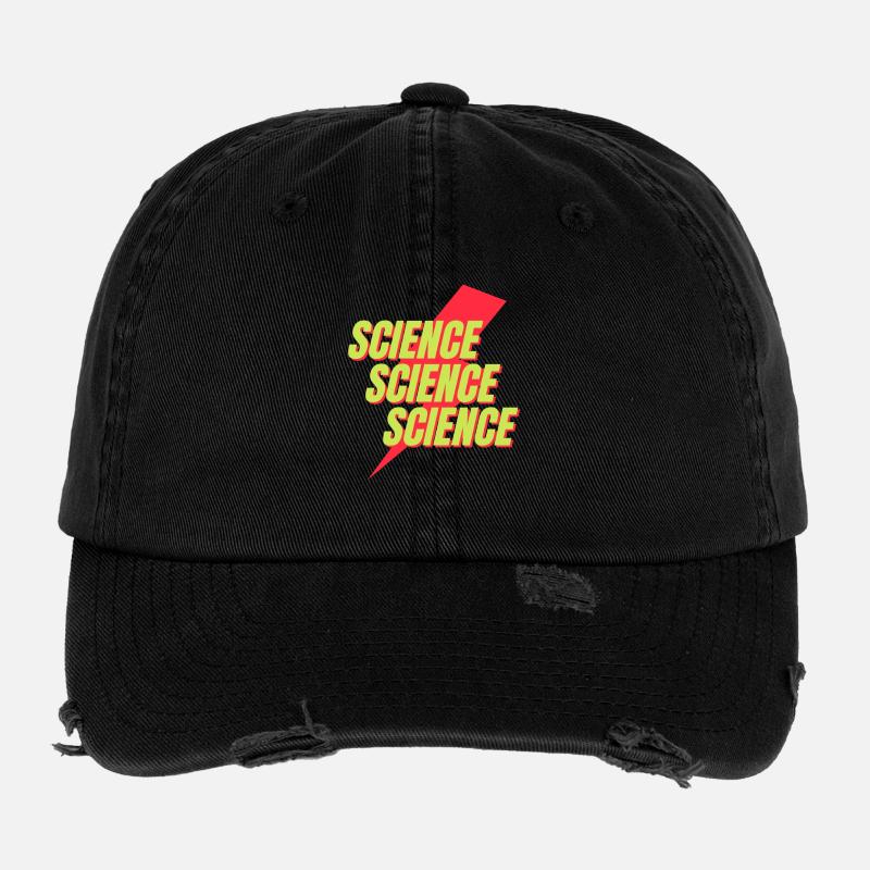 Neon-Wissenschafts-Bolzen-Design Flexfit Vintage Destroyed Cap