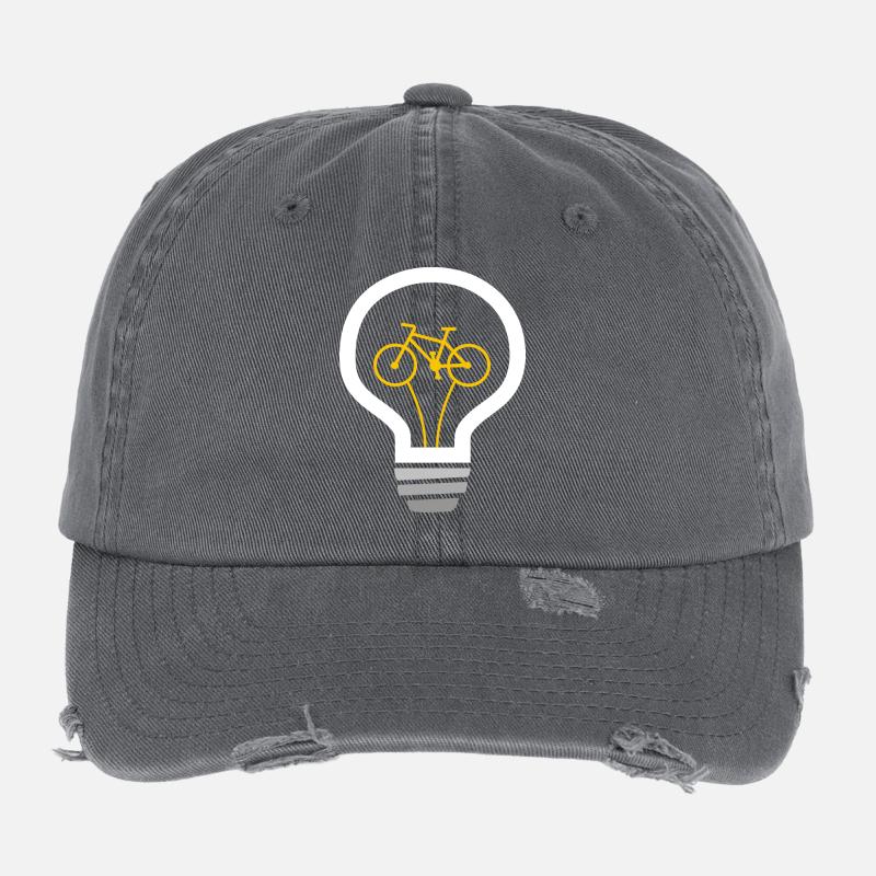 Fahrrad in Bombilla: Grüne Idee Flexfit Vintage Destroyed Cap