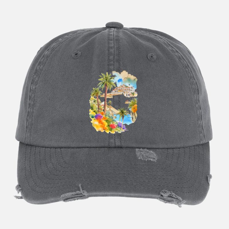 Urlaub auf den Kanaren Flexfit Vintage Destroyed Cap