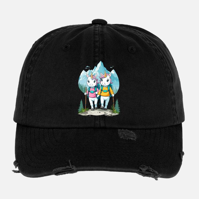 Wanderer Einhörner Flexfit Vintage Destroyed Cap