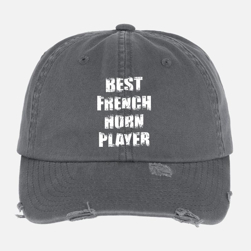 Bester Waldhornspieler Flexfit Vintage Destroyed Cap