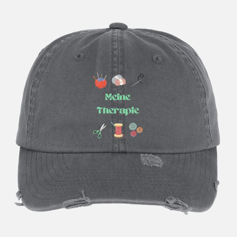 Meine Therapie: Häkeln & Nähen Flexfit Vintage Destroyed Cap