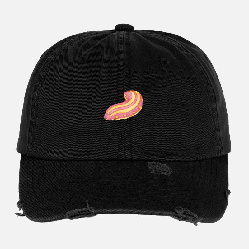 Curious sea cucumber Flexfit Vintage Destroyed Cap