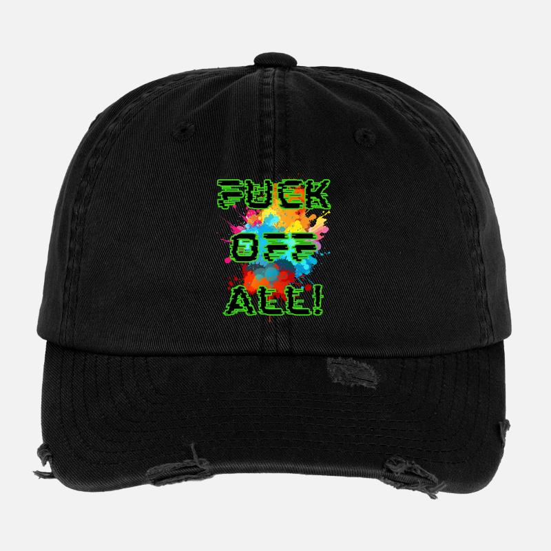 Punk-Farbexplosion Flexfit Vintage Destroyed Cap