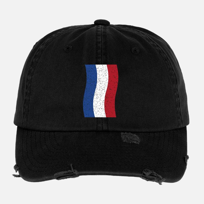 vintage Netherlands flag Flexfit Vintage Destroyed Cap