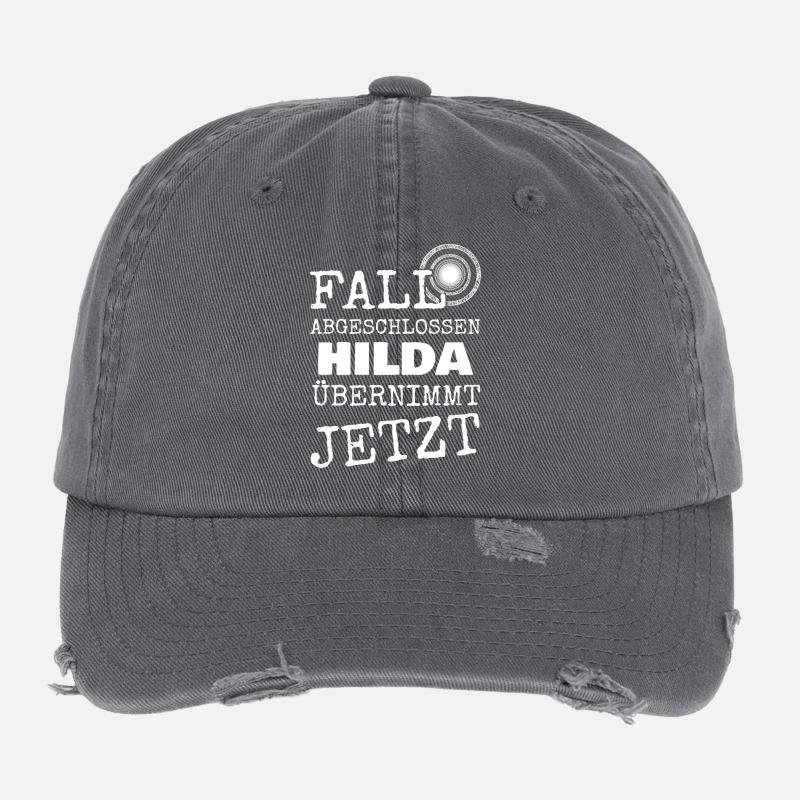 First name Hilda Flexfit Vintage Destroyed Cap
