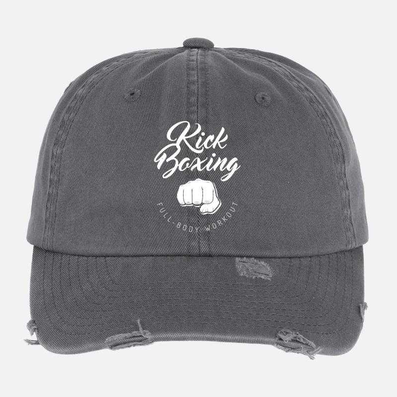 Kick Boxing – Entraînement complet du corps Poing de boxeur Casquette vintage effet usé Flexfit