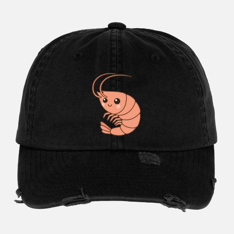 Garnele Shrimp Flexfit Vintage Destroyed Cap