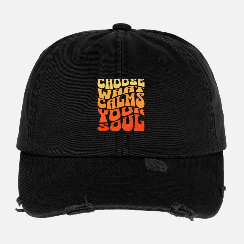Choose what calms you down Flexfit Vintage Destroyed Cap
