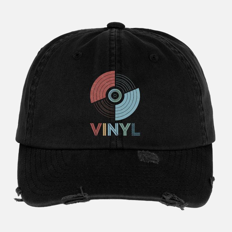 Vinyl rétro Casquette vintage effet usé Flexfit