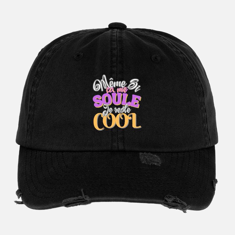 Even if it makes me feel better, I'm still cool Flexfit Vintage Destroyed Cap