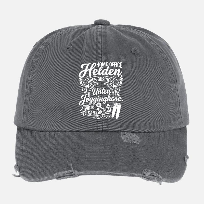 Conception des héros du Home Office Casquette vintage effet usé Flexfit