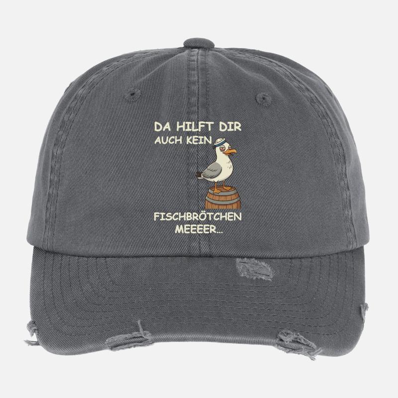 Drunk Hamburg Fish Market Flexfit Vintage Destroyed Cap