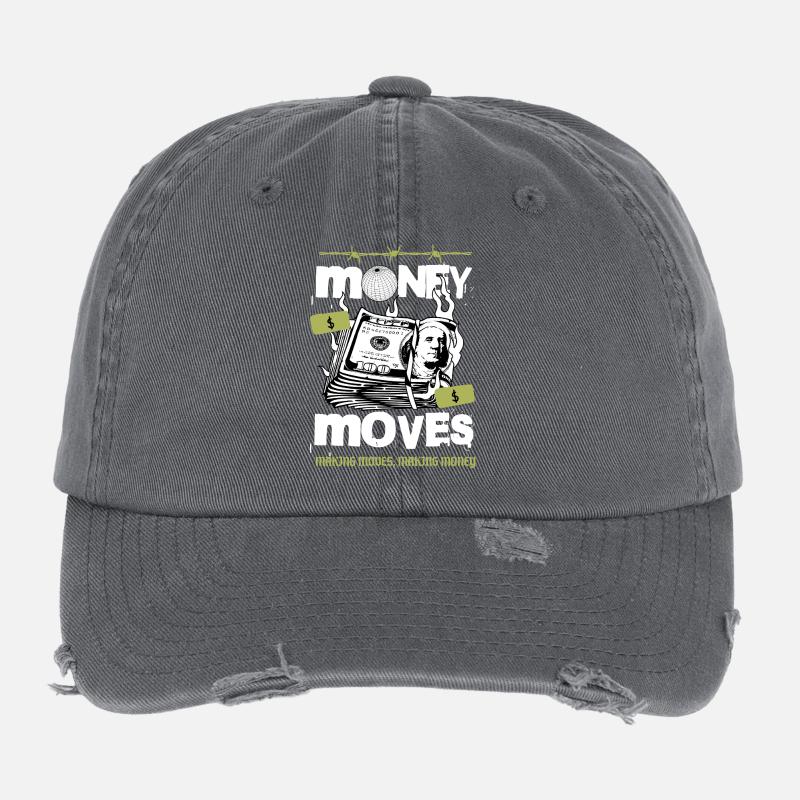 Geld in Bewegung Flexfit Vintage Destroyed Cap