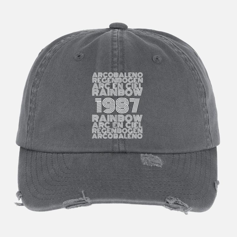 Rainbow 1987 Casquette vintage effet usé Flexfit