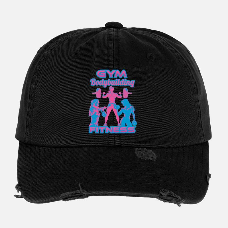 FitnessstudioMädchen Flexfit Vintage Destroyed Cap