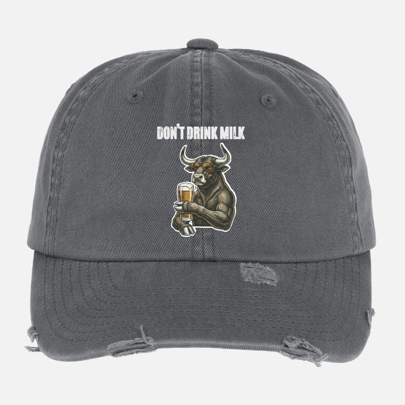 Stier Bulle Bier Flexfit Vintage Destroyed Cap