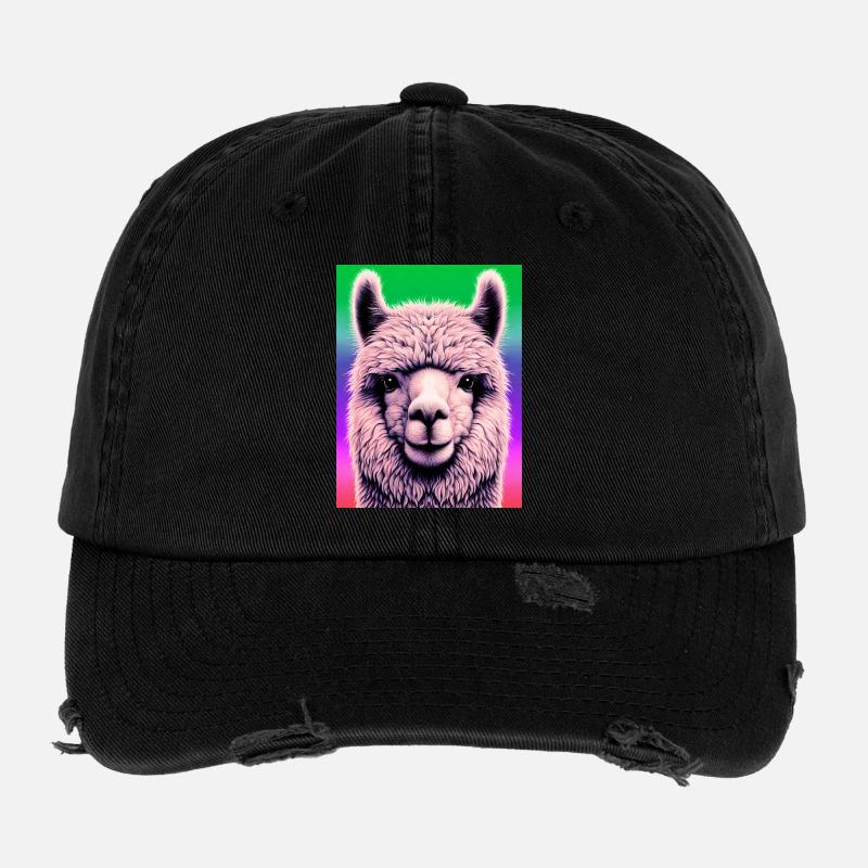 Alpaca Flexfit Vintage Destroyed Cap