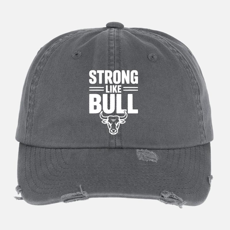 Fort comme un taureau Casquette vintage effet usé Flexfit