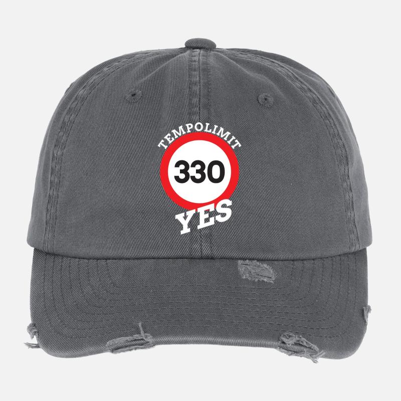 Tempolimit, Speed limit Autobahn Flexfit Vintage Destroyed Cap