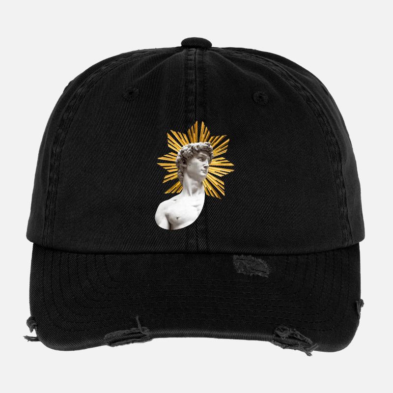 David mit Heiligenschein | Michelangelo Flexfit Vintage Destroyed Cap