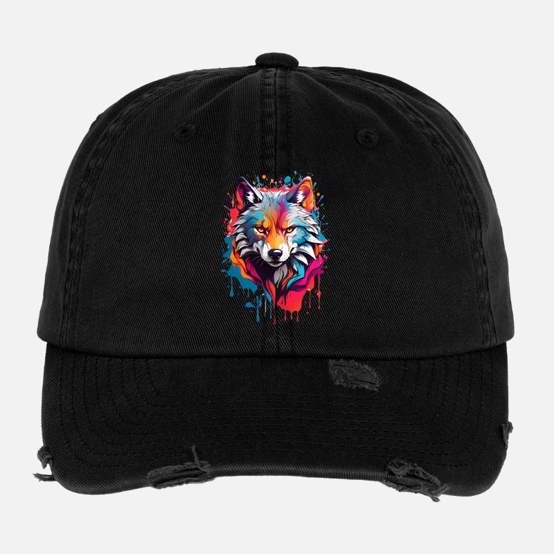 Loup cool Casquette vintage effet usé Flexfit