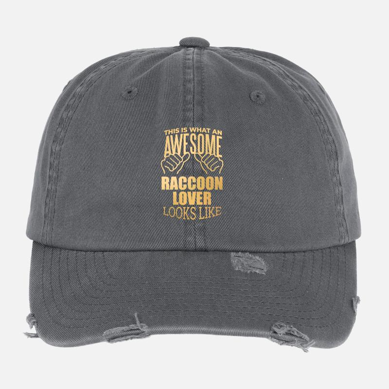 Raton laveur Casquette vintage effet usé Flexfit