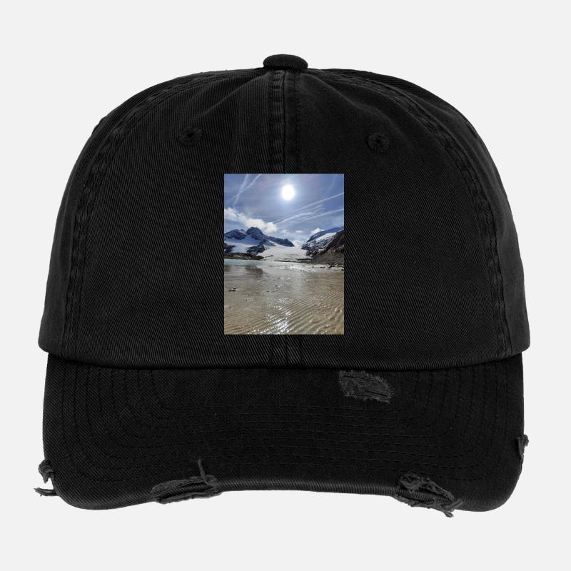 Glacier et Lac Casquette vintage effet usé Flexfit