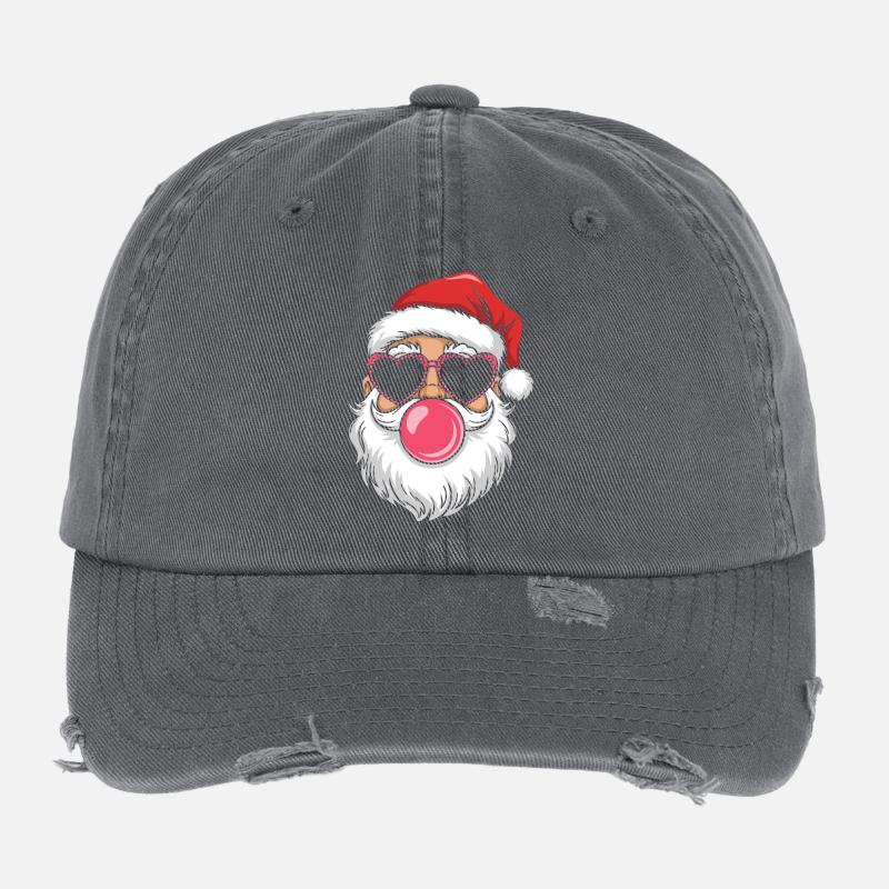 Cool Père Noël Tendance Drôle Casquette vintage effet usé Flexfit