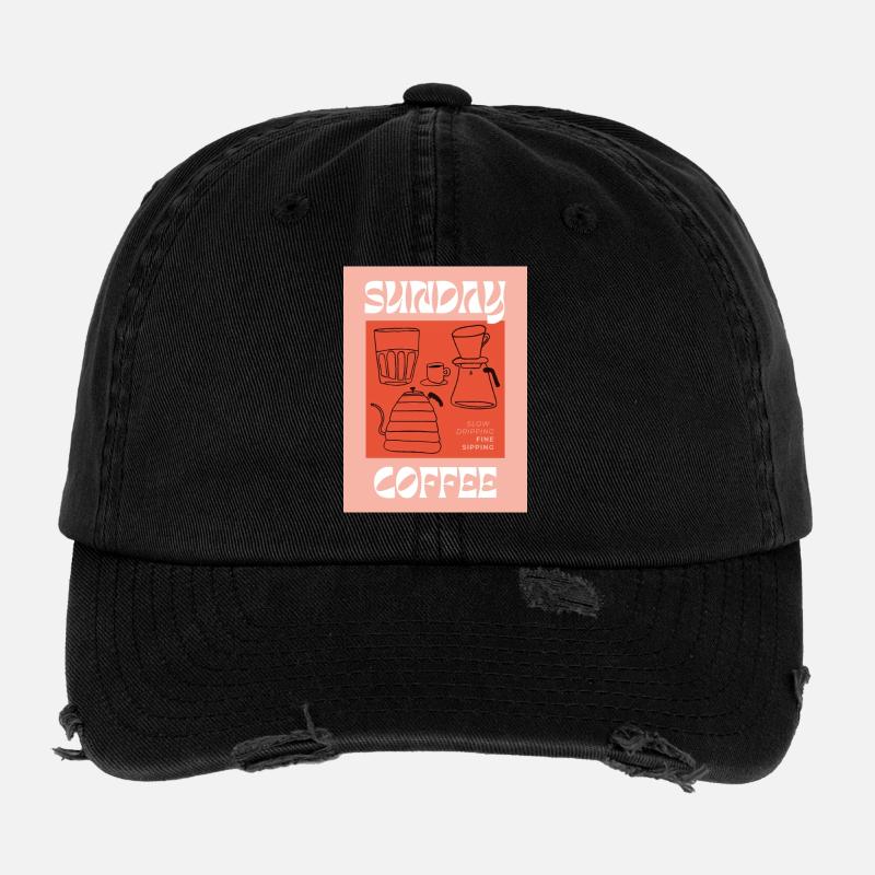 Sonntagskaffee | langsames Tropfen, feines Nippen Flexfit Vintage Destroyed Cap