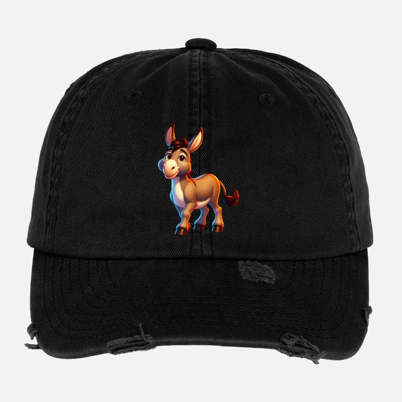 Mule âne Casquette vintage effet usé Flexfit