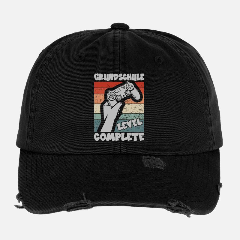 Grundschule Level Complete Gymnasium 5. Klasse Flexfit Vintage Destroyed Cap