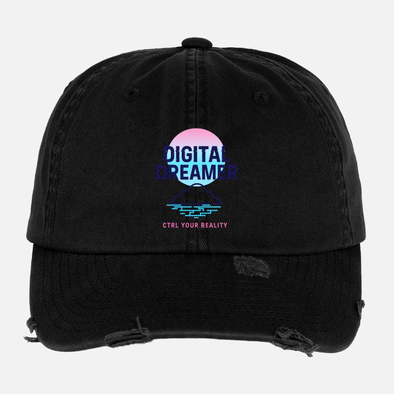 Digital Dreamer Flexfit Vintage Destroyed Cap