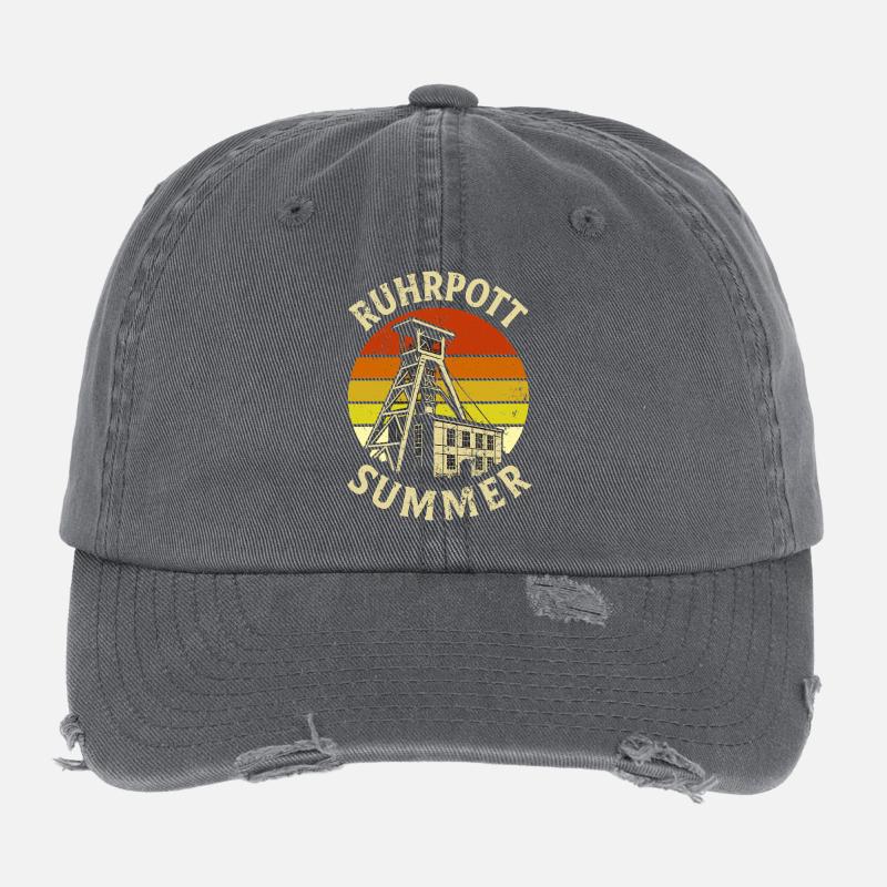 Ruhr Area Summer Ruhrpott Summer Flexfit Vintage Destroyed Cap