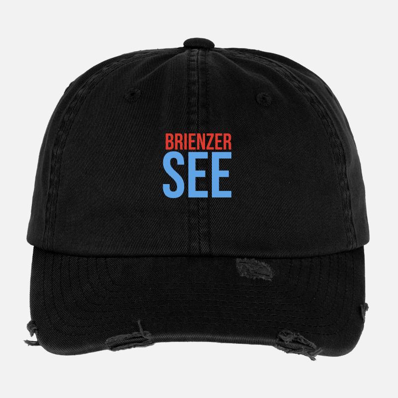 Souvenir du lac de Brienz Casquette vintage effet usé Flexfit