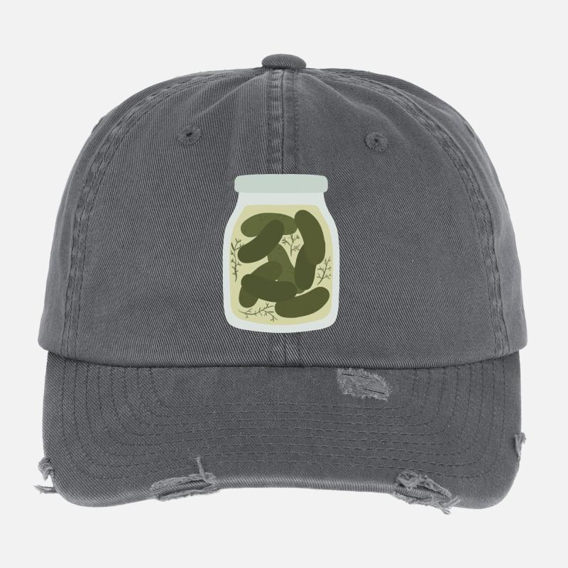 Vintage concombre cornichon pot Design Casquette vintage effet usé Flexfit