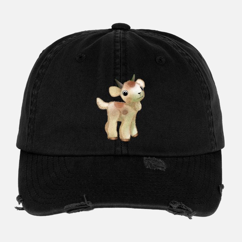Dwarf goat Flexfit Vintage Destroyed Cap