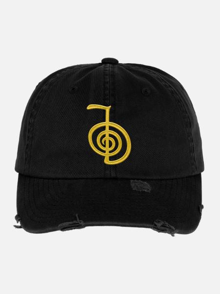 Cho Ku Rei – Energy & Protection - Flexfit Vintage Destroyed Cap - black - Front