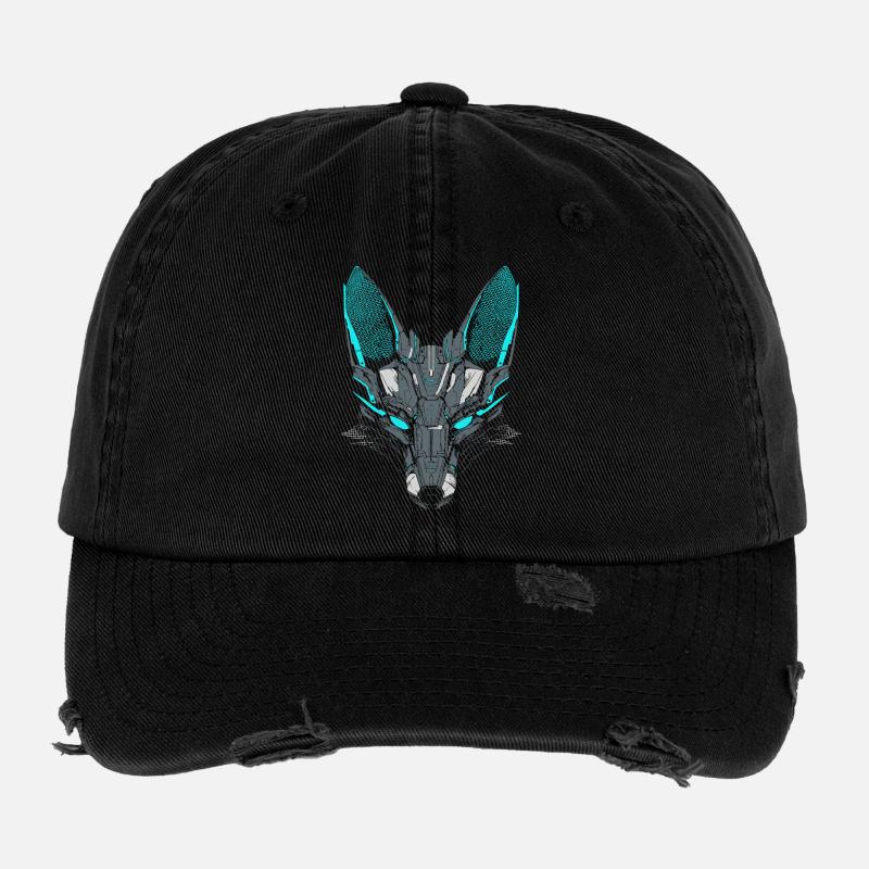 Mecha-Fuchs Flexfit Vintage Destroyed Cap