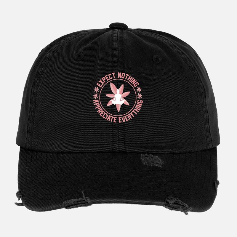 Yoga expect nothing Flexfit Vintage Destroyed Cap