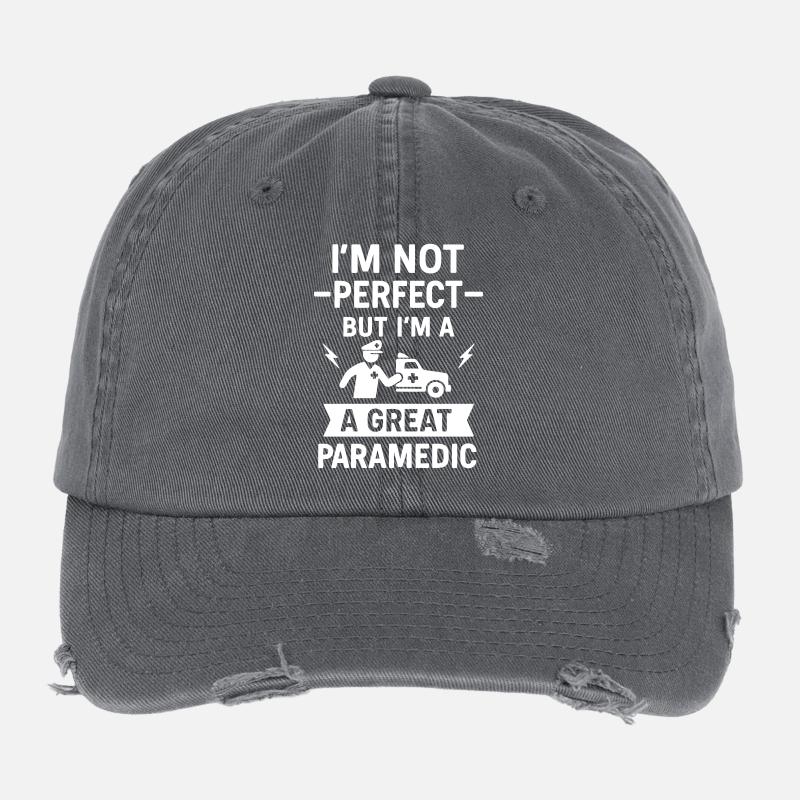 Super Paramedic Rescue Flexfit Vintage Destroyed Cap