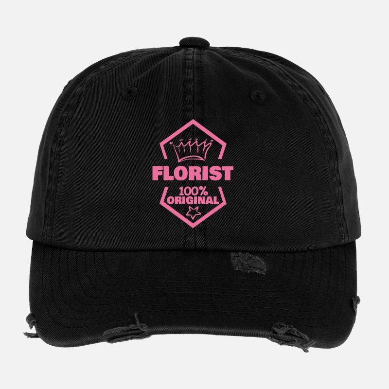 Travail Fleuriste Casquette vintage effet usé Flexfit